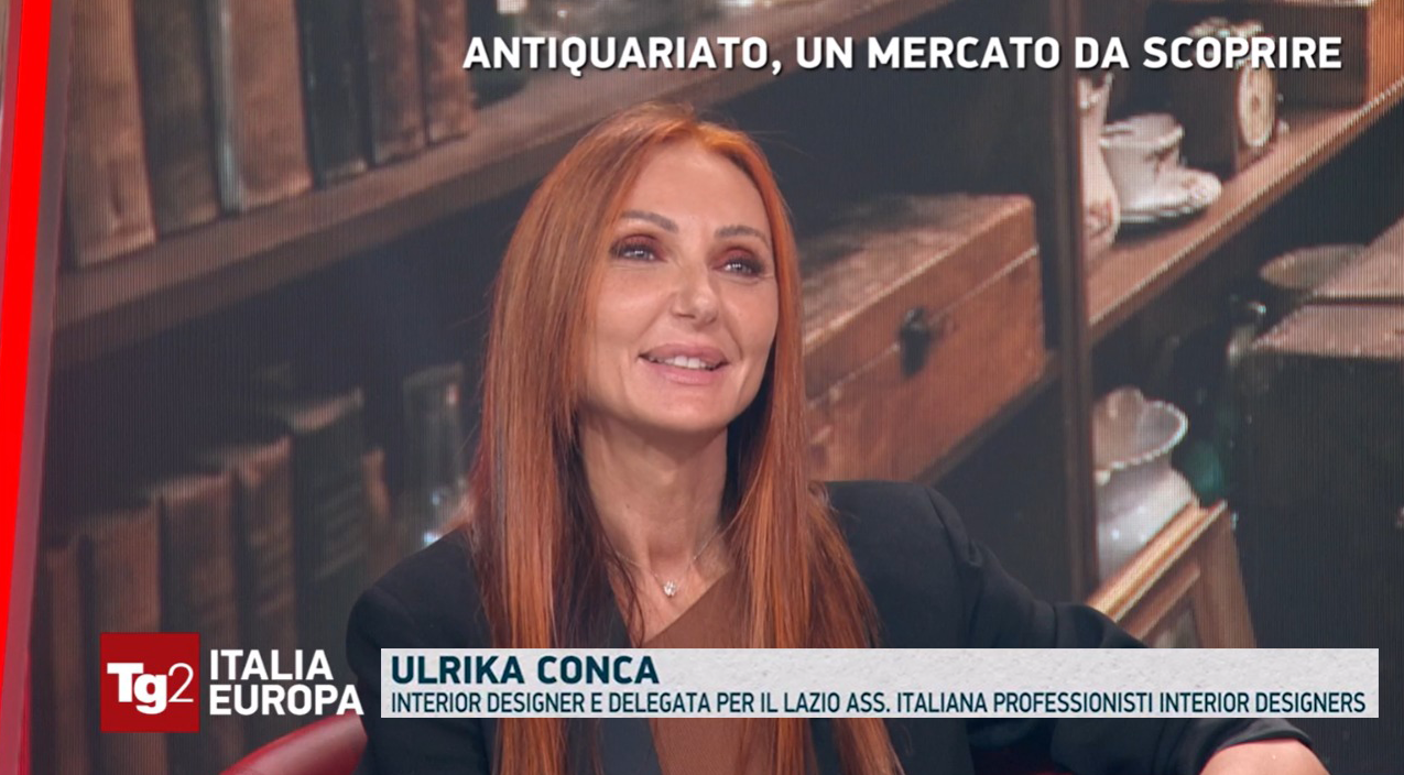 Ulrika Conca a TG2 Italia Europa su Rai 2, nella puntata del 30 settembre 2026 dedicata all’antiquariato