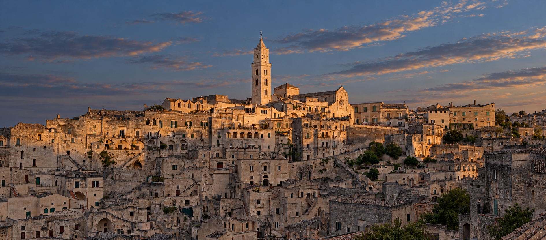 Matera al tramonto, copertina AGO27 Basilicata